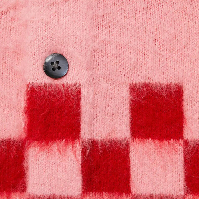 Supreme(シュプリーム)のL supreme brushed checkerboard cardigan メンズのトップス(カーディガン)の商品写真