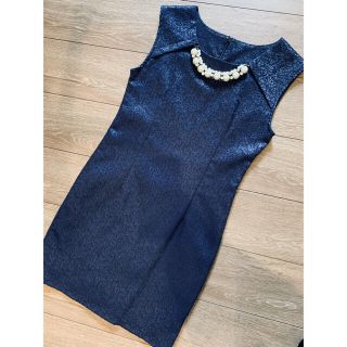 ロイヤルパーティー(ROYAL PARTY)の❹美品♡ROYAL PARTY ビジューネックレス付きレース柄ミニワンピース(ミニワンピース)