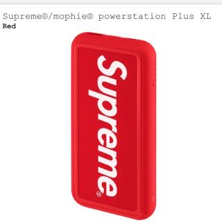 シュプリーム(Supreme)のsupreme  mophie powerstation plus XL red(バッテリー/充電器)