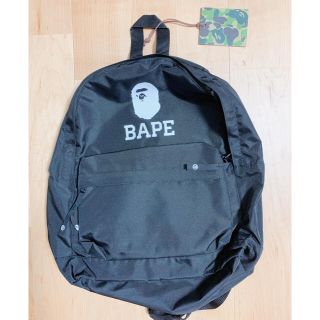 アベイシングエイプ(A BATHING APE)のA BATHING APE リュック　黒(バッグパック/リュック)