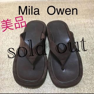 ミラオーウェン(Mila Owen)のsold out Mila owen スウェード調 トングサンダル(サンダル)