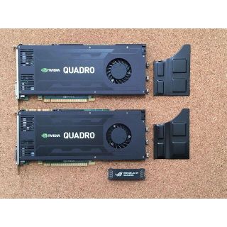 【動作確認済】Quadro K4200 ビデオカード(GPU) 2枚セット(PCパーツ)