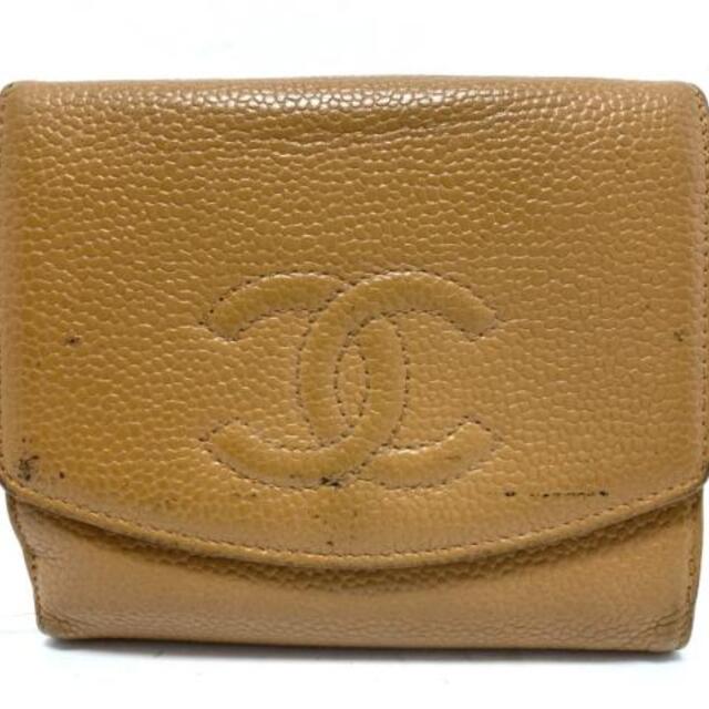 CHANEL(シャネル)のCHANEL(シャネル) Wホック財布 - ブラウン レディースのファッション小物(財布)の商品写真