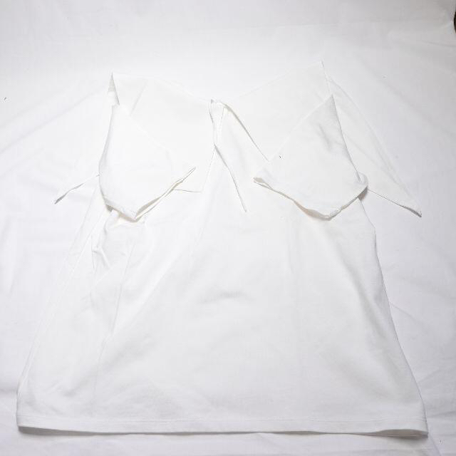 ■yori 襟付きTシャツ ホワイト レディースF
