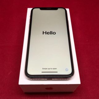 アップル(Apple)のSIMフリー iPhoneX 64GB シルバー 新品(スマートフォン本体)