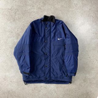 ナイキ(NIKE)の90s Nike 銀タグ ブルー 中綿ジャケット ブルゾン 激レア(ブルゾン)