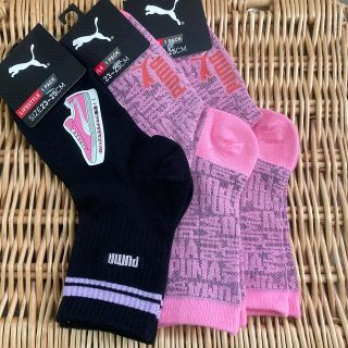 プーマ(PUMA)のPUMA プーマ  婦人靴下 レディースソックス 3足セット ピンク(ソックス)