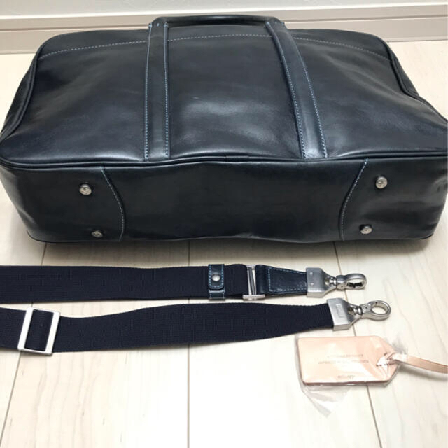 新古品 aniary アニアリ ダークブルー ブリーフ ビジネス バック