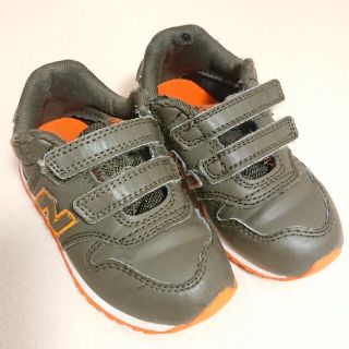 ニューバランス(New Balance)の【14.5】ニューバランス 靴 オリーブカーキ×オレンジ(スニーカー)