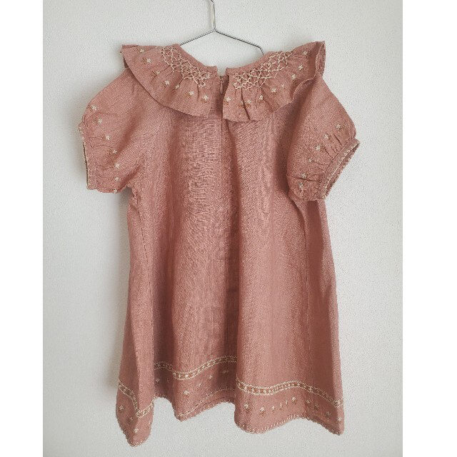 Caramel baby&child (キャラメルベビー&チャイルド)のタグ付き新品 APOLINA MIREL DRESS MOROCCAN ROSE キッズ/ベビー/マタニティのキッズ服女の子用(90cm~)(ワンピース)の商品写真