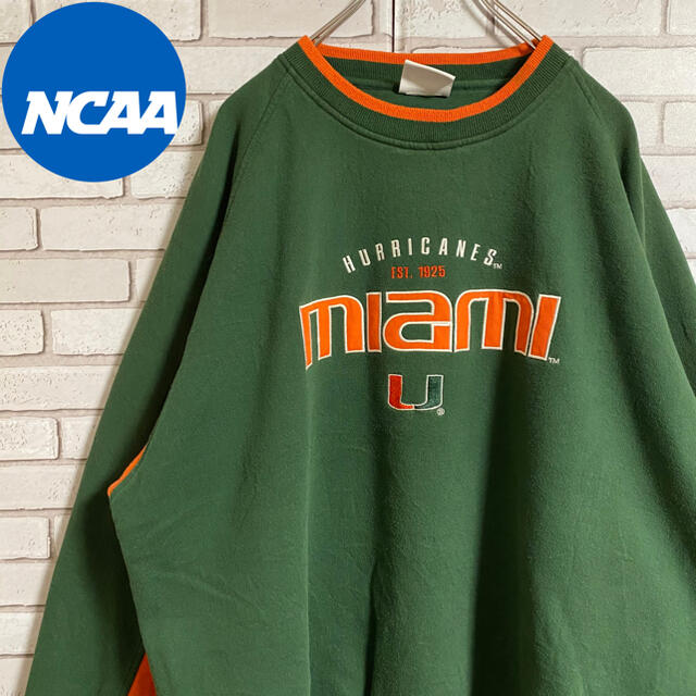 90s 古着 NCAA  スウェット 刺繍 ビッグシルエット ゆるだぼ メンズのトップス(スウェット)の商品写真