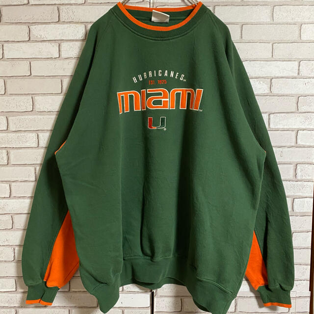 90s 古着 NCAA  スウェット 刺繍 ビッグシルエット ゆるだぼ メンズのトップス(スウェット)の商品写真