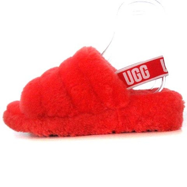 5EU38最大幅アグ UGG 1097169 FLUFF YEAH SLIDE サンダル