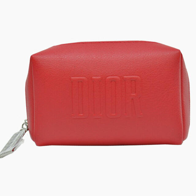 Christian Dior - ディオール レザー調 限定 レッド スモール Christian Dior - ディオール レザー調 限定 レッド スモール