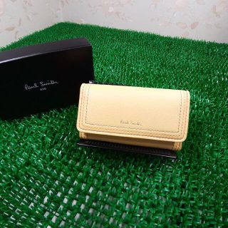 ポールスミス(Paul Smith)の新品箱つきポールスミスマルチステッチ4連キーケースイエロー(キーケース)