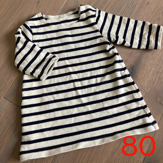 MUJI (無印良品)(ムジルシリョウヒン)のMUJI ワンピース キッズ/ベビー/マタニティのベビー服(~85cm)(ワンピース)の商品写真