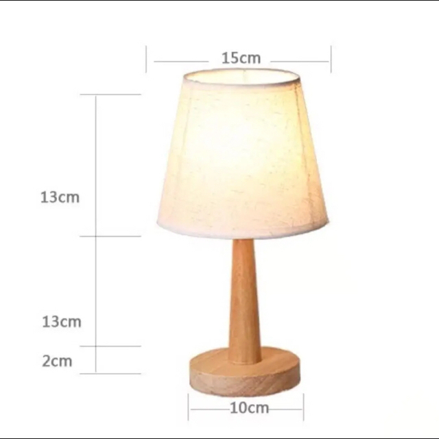 テーブルランプ LEDスタンドランプ木製 麻 フロアライト和風ベッドサイドランプ インテリア/住まい/日用品のライト/照明/LED(テーブルスタンド)の商品写真