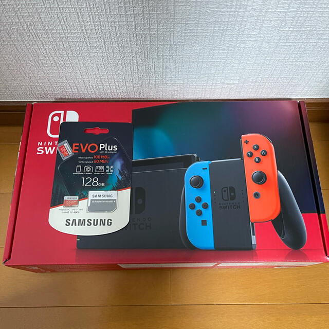 新品 未使用 Switch 任天堂 本体 ネオンレッド ニンテンドースイッチ ...