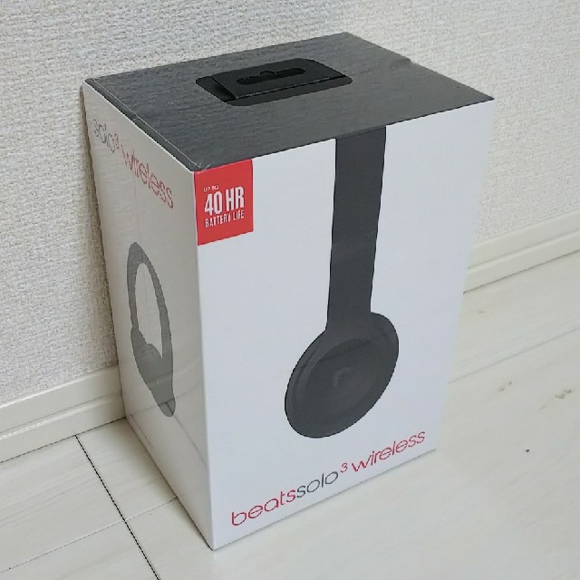 Beats by Dr Dre(ビーツバイドクタードレ)の【新品・未開封】Beats SOLO3 WIRELESS マットブラック スマホ/家電/カメラのオーディオ機器(ヘッドフォン/イヤフォン)の商品写真