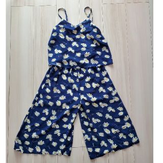 イングファースト(INGNI First)のINGNIfirst花柄シフォンガウチョサロペット140(パンツ/スパッツ)