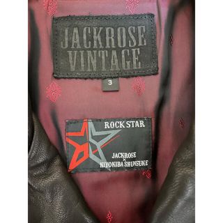 良品　JACKROSE×清木場俊介　切り替え　ウール　山羊革　レザージャケット