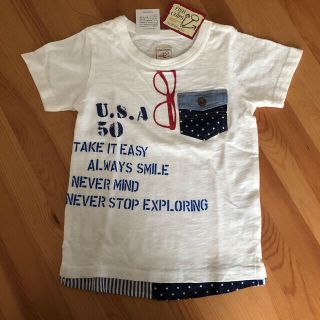 マザウェイズ(motherways)の新品☆マザウェイズ お洒落　半袖Tシャツ 100 110(Tシャツ/カットソー)