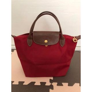 ロンシャン(LONGCHAMP)のロンシャン　プリアージュ  レッド(トートバッグ)