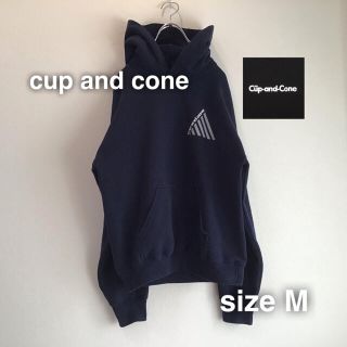 ワンエルディーケーセレクト(1LDK SELECT)のcup and cone カップアンドコーン　プルオーバーパーカー　M ネイビー(パーカー)