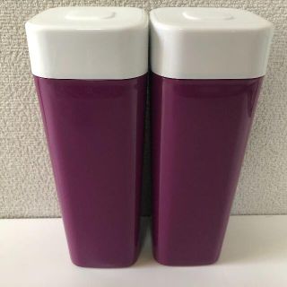 【新品未使用】Tupperware 容器（パープル）2個セット 送料無料(容器)