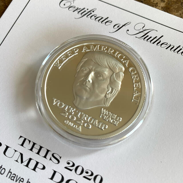 【限定版】KEEP AMERICA GREAT☆トランプ大統領2020 銀貨 1
