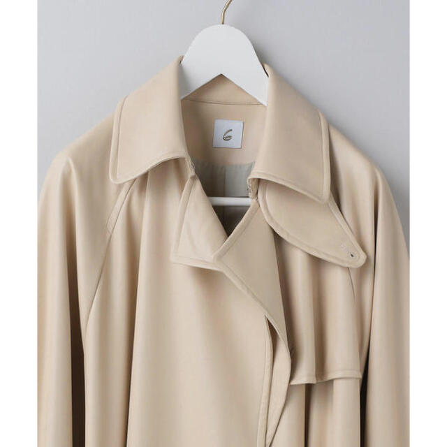 BEAUTY&YOUTH UNITED ARROWS(ビューティアンドユースユナイテッドアローズ)の＜6(ROKU)＞FAKE LEATHER TRENCH COAT/コート レディースのジャケット/アウター(ロングコート)の商品写真