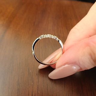 agete - アガット✨ダイヤモンド ハーフエタニティ リング 7号 K18 k18