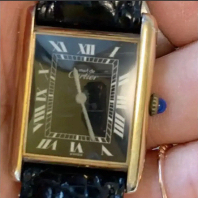 Cartier(カルティエ)のCartier新品出来上がりルイダンク2020’ブラックxブラックベルト腕時計✨ メンズの時計(腕時計(アナログ))の商品写真