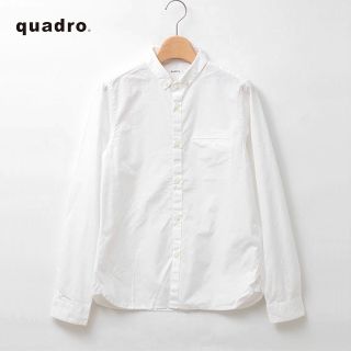 クアドロ(QUADRO)のquadro✨クオドロ 高密度ダンプ シャンブレー ちび襟 ボタンダウンシャツ(シャツ/ブラウス(長袖/七分))