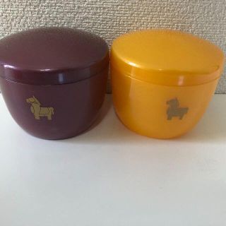 【新品未使用】Tupperware 容器（ブラウン＋イエロー）送料無料(容器)