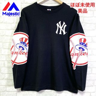 マジェスティック(Majestic)の☆ほぼ未使用☆ Majestic マジェスティック ヤンキース NY ビッグロゴ(Tシャツ/カットソー(七分/長袖))