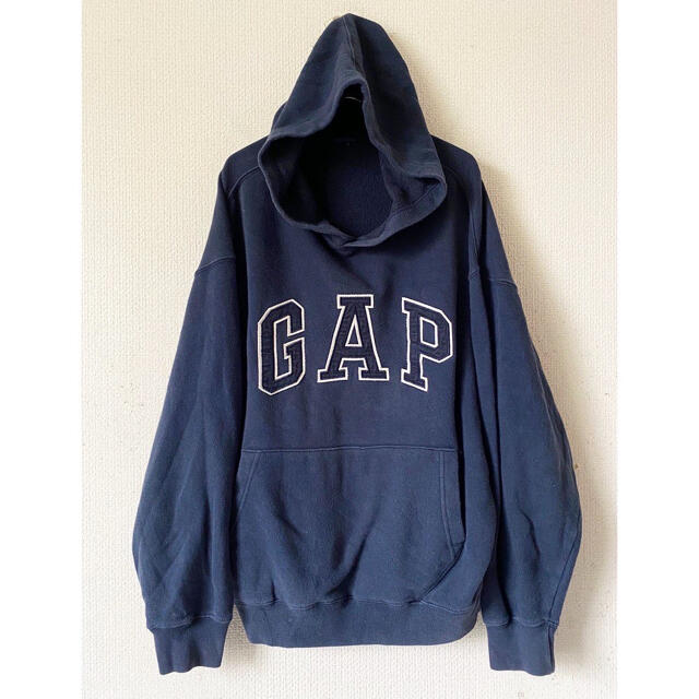 vintage 90s old GAP ロゴ ネイビー スウェット パーカー