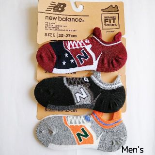 ニューバランス(New Balance)の3足セット　メンズ　newbalance 　スニーカーソックス　くつ下(ソックス)