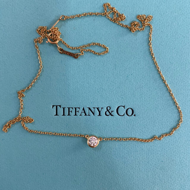 Tiffanyティファニー　バイザヤードネックレス　YG 箱有り