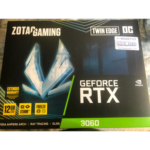 非売品 3060 RTX GAMING 新品未開封・ZOTAC Twin OC Edge PCパーツ