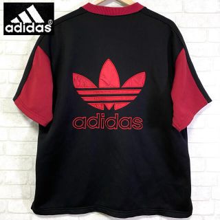 アディダス(adidas)のadidas アディダス 厚手 ジャージ ビッグロゴ 3ストライプス 半袖(ジャージ)