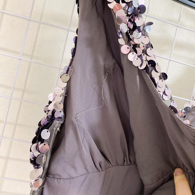 スパンコールミニワンピ レディースのフォーマル/ドレス(ミニドレス)の商品写真