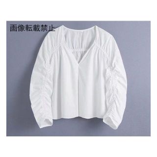 ザラ(ZARA)の🌼春新作💐3816◆white ブラウス(シャツ/ブラウス(長袖/七分))