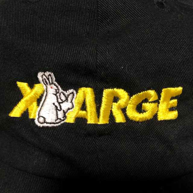 完売品❗️FR2 × XLARGE ロゴ6パネルコラボ キャップ 黒