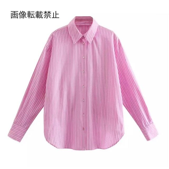 Zara 春新作 33 Pink ピンク ストライプ 柄 シャツ ブラウスの通販 By 正規 海外select Shop Duality ザラならラクマ