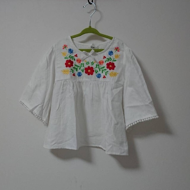 GLOBAL WORK(グローバルワーク)の刺繍ブラウス キッズ/ベビー/マタニティのキッズ服女の子用(90cm~)(ブラウス)の商品写真