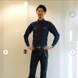 ユナイテッドアローズ(UNITED ARROWS)の【美品】ディストリクト ユナイテッドアローズ デニムシャツ シャツ 長袖 日本製(シャツ)