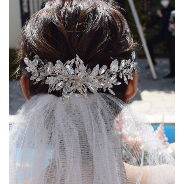 Vera Wang(ヴェラウォン)のsweet ribbon ヘッドドレス レディースのフォーマル/ドレス(ウェディングドレス)の商品写真
