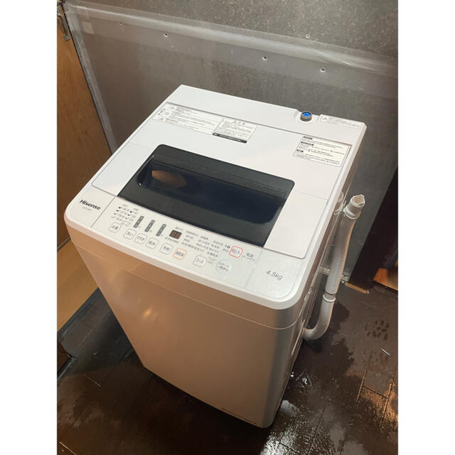 お気に入り 30日迄 18年製 Hisense 4.5kg 洗濯機J137