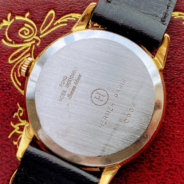 Hermes(エルメス)の【一目惚れ】OH済 HERMES PARIS ★ エルメス 14KGP 腕時計 メンズの時計(腕時計(アナログ))の商品写真